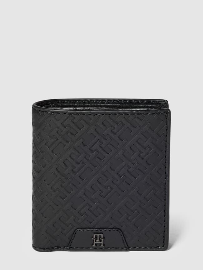 

Кошелек с лейблом, модель "МОНОГРАММА" Tommy Hilfiger, черный