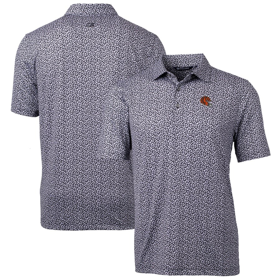 

Поло с длинным рукавом Cutter & Buck Cincinnati Bengals, черный