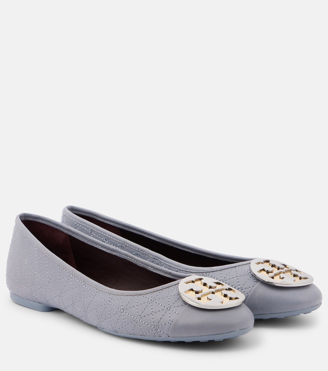 

Кожаные балетки Claire Tory Burch, синий
