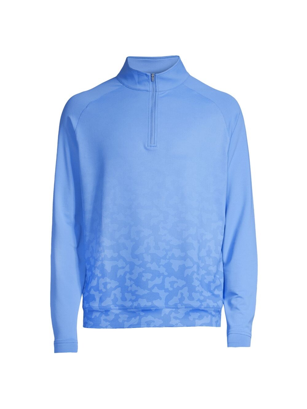 

Пуловер с камуфляжным принтом Crown Sport Perth Dip-Dye Performance и молнией на четверть Peter Millar, Синий