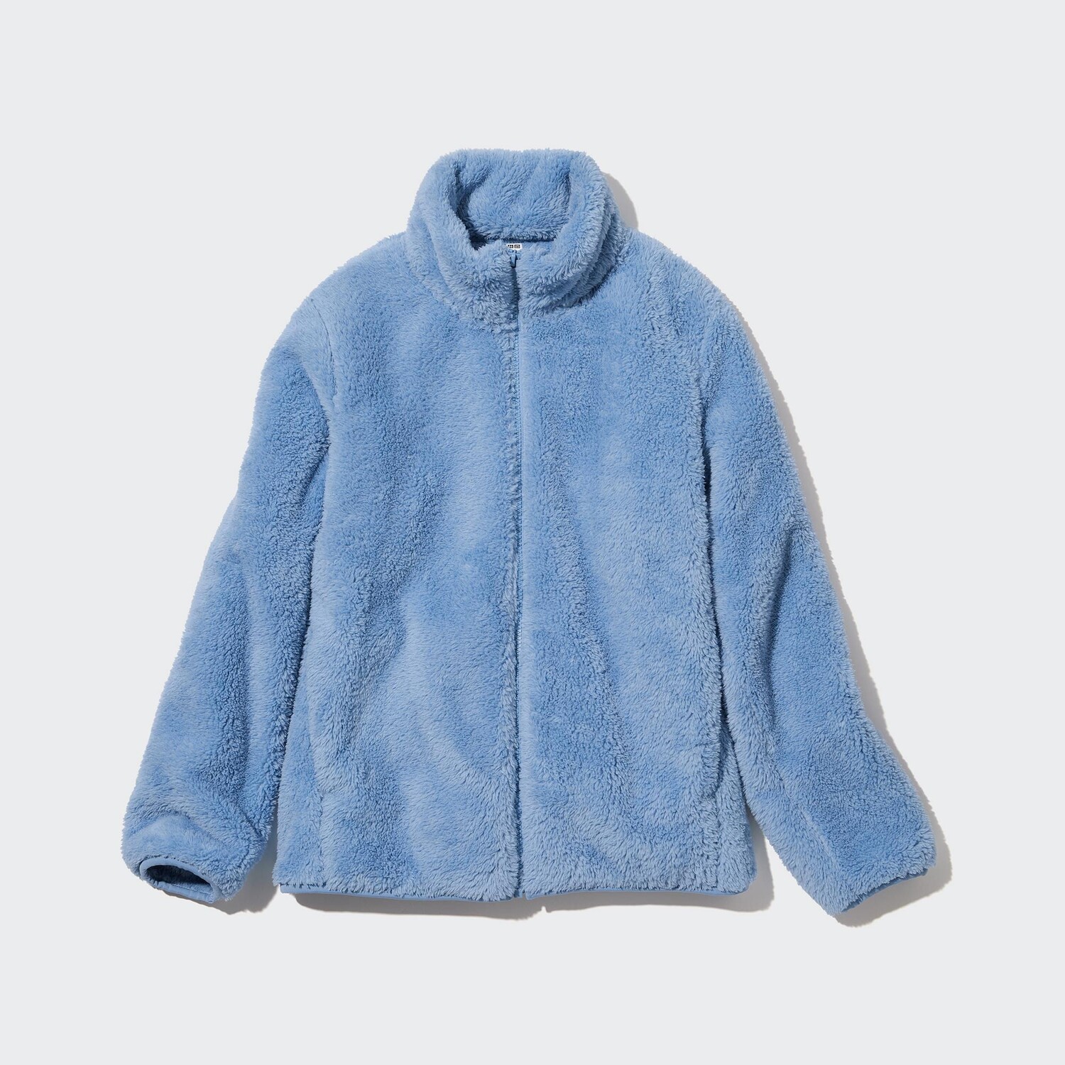 

Куртка из пушистого флиса на молнии UNIQLO, синий