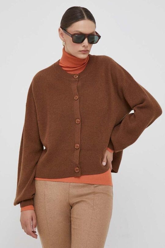 

Шерстяной кардиган Tommy Hilfiger, коричневый
