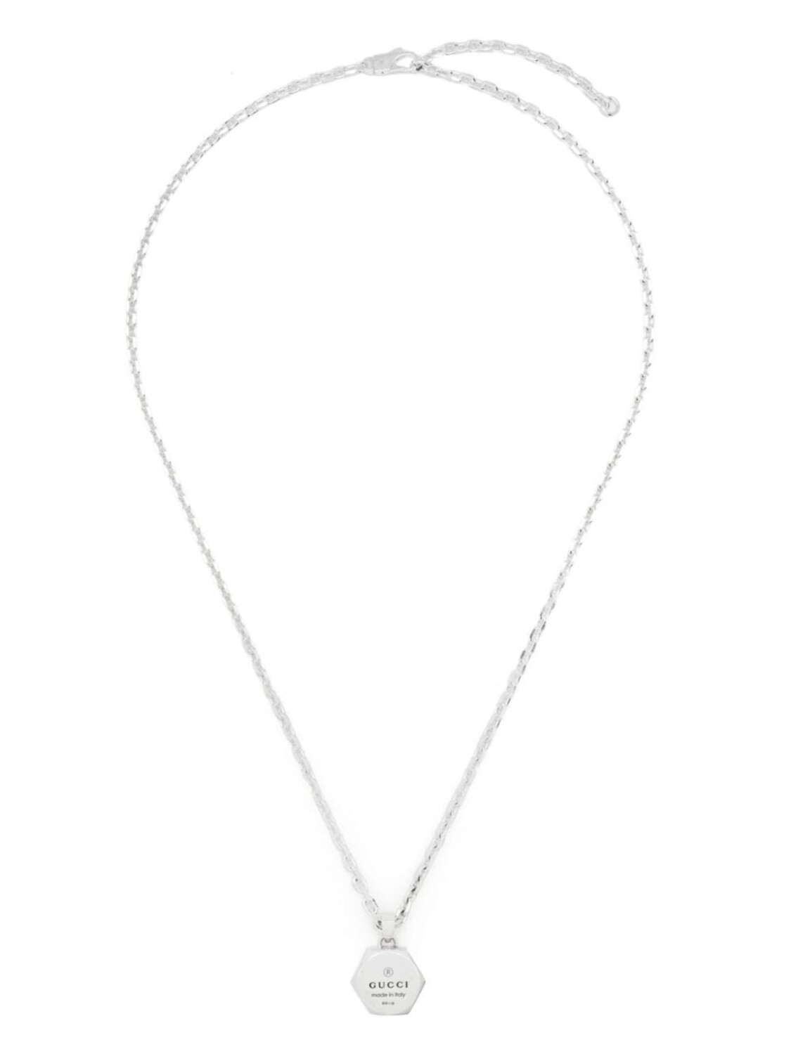 

Серебряное колье с подвеской Trademark Gucci, серебряный