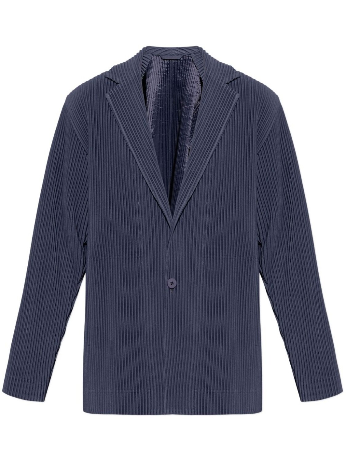 

Homme Plissé Issey Miyake плиссированный однобортный пиджак, синий