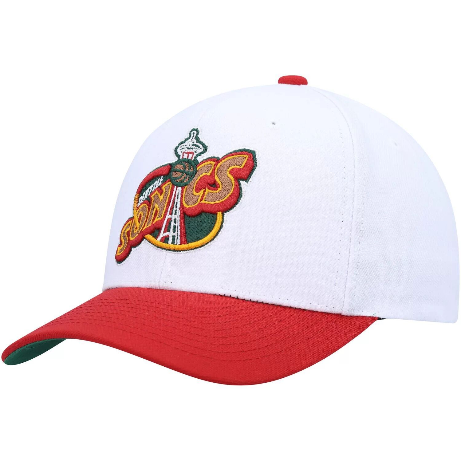 

Мужская кепка Mitchell & Ness White/Red Seattle SuperSonics Hardwood Classics Core 2-Tone 2.0 Pro Snapback Hat