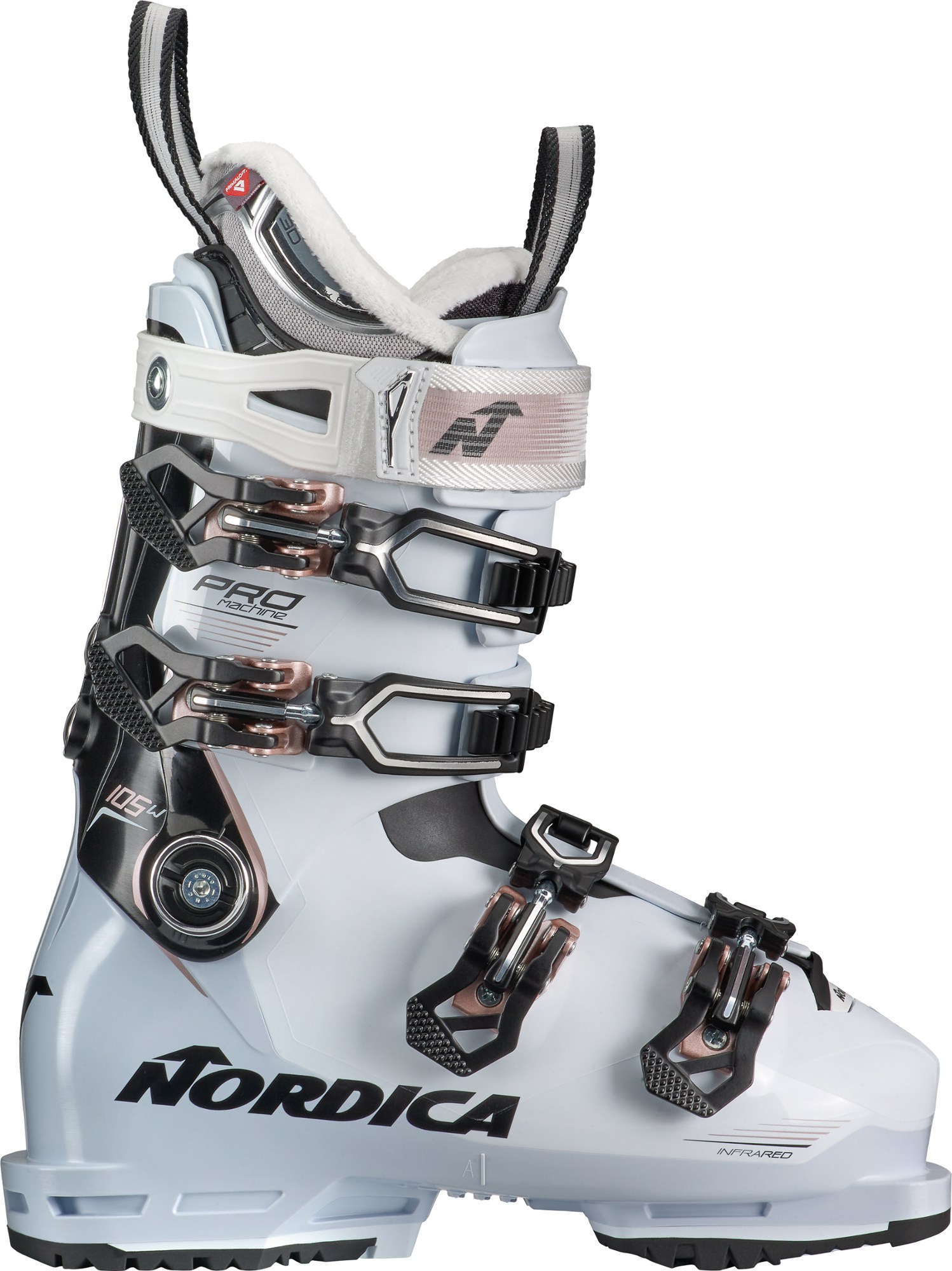 Лыжные ботинки Promachine 105 W - женские - 2023/2024 г. Nordica, белый лыжные ботинки unlimited 105 w dyn женские 2023 2024 г nordica черный