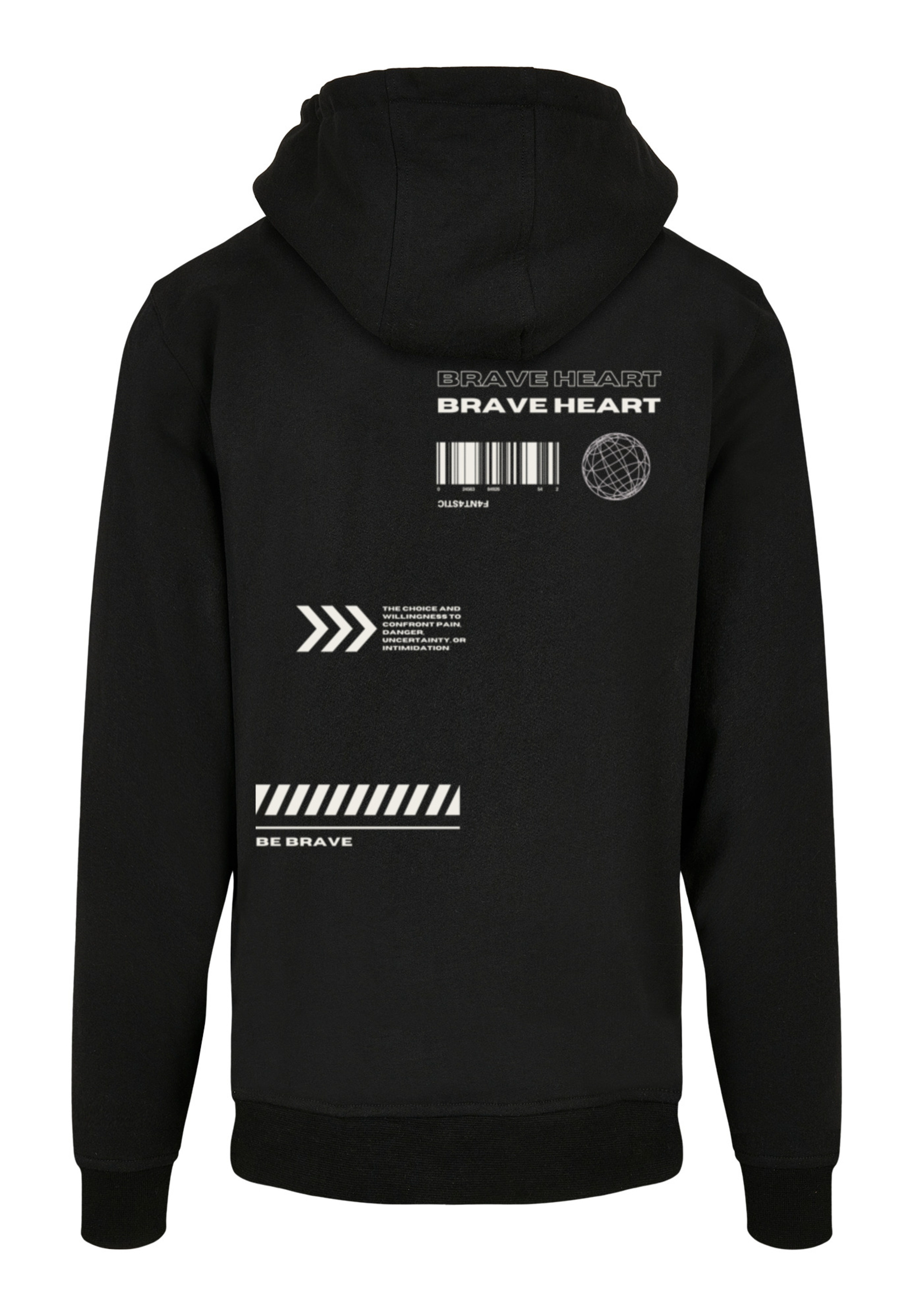 Пуловер F4NT4STIC Basic Hoodie Brave Heart HOODIE, черный