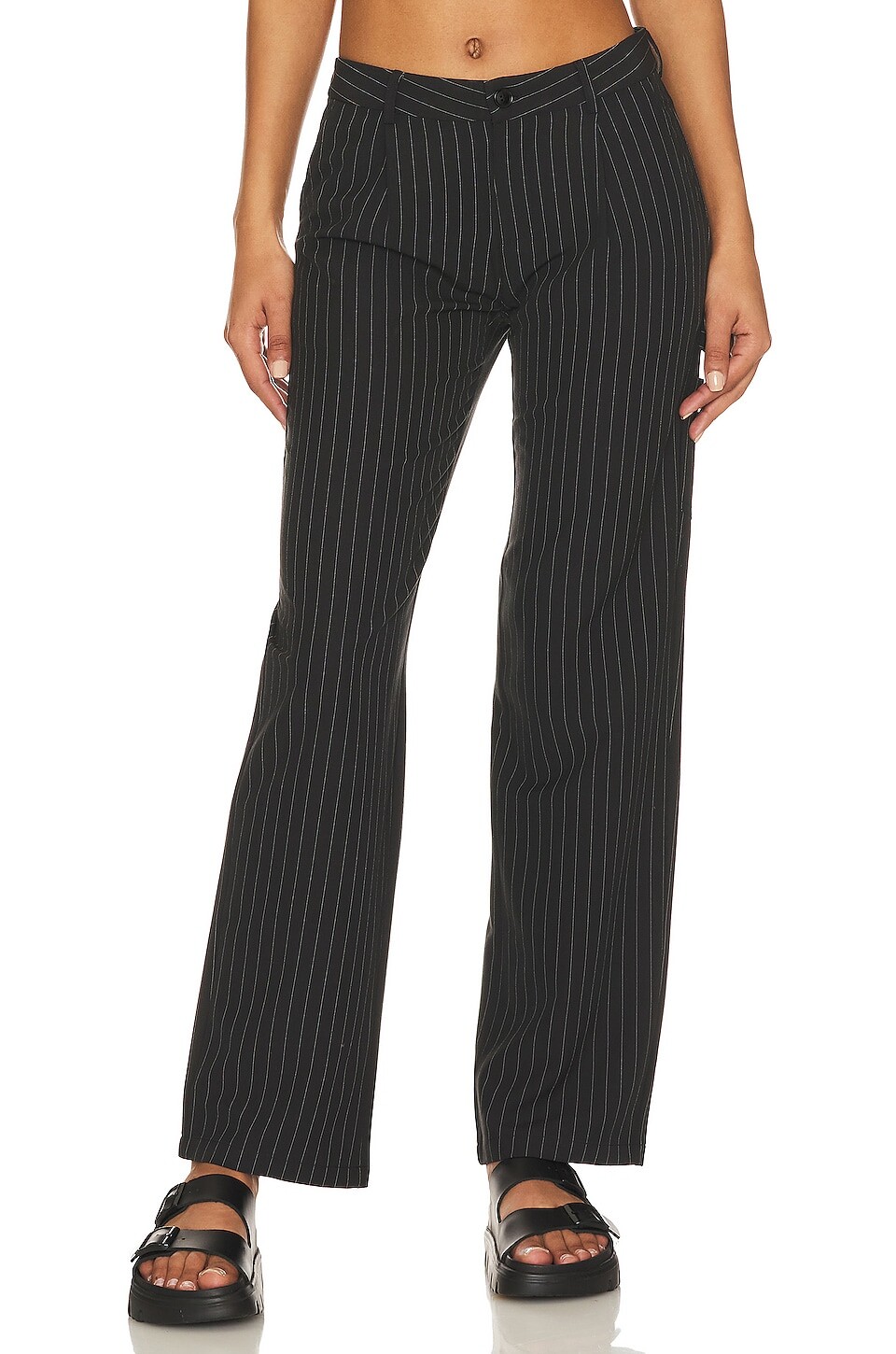 

Брюки superdown Angie Low Rise, цвет Black Stripe