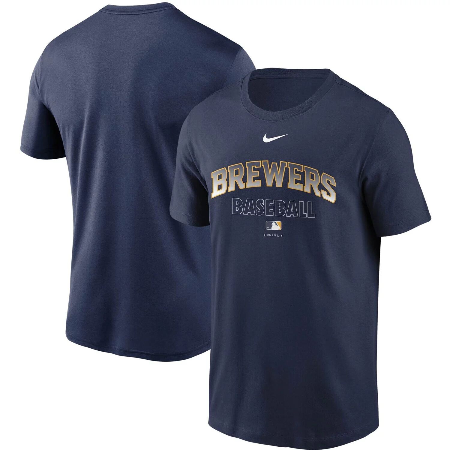 

Мужская темно-синяя футболка Nike Milwaukee Brewers Authentic Collection Legend Performance