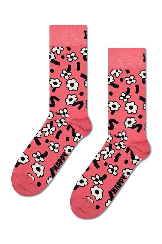 

Носки с танцующими цветами Happy Socks, розовый