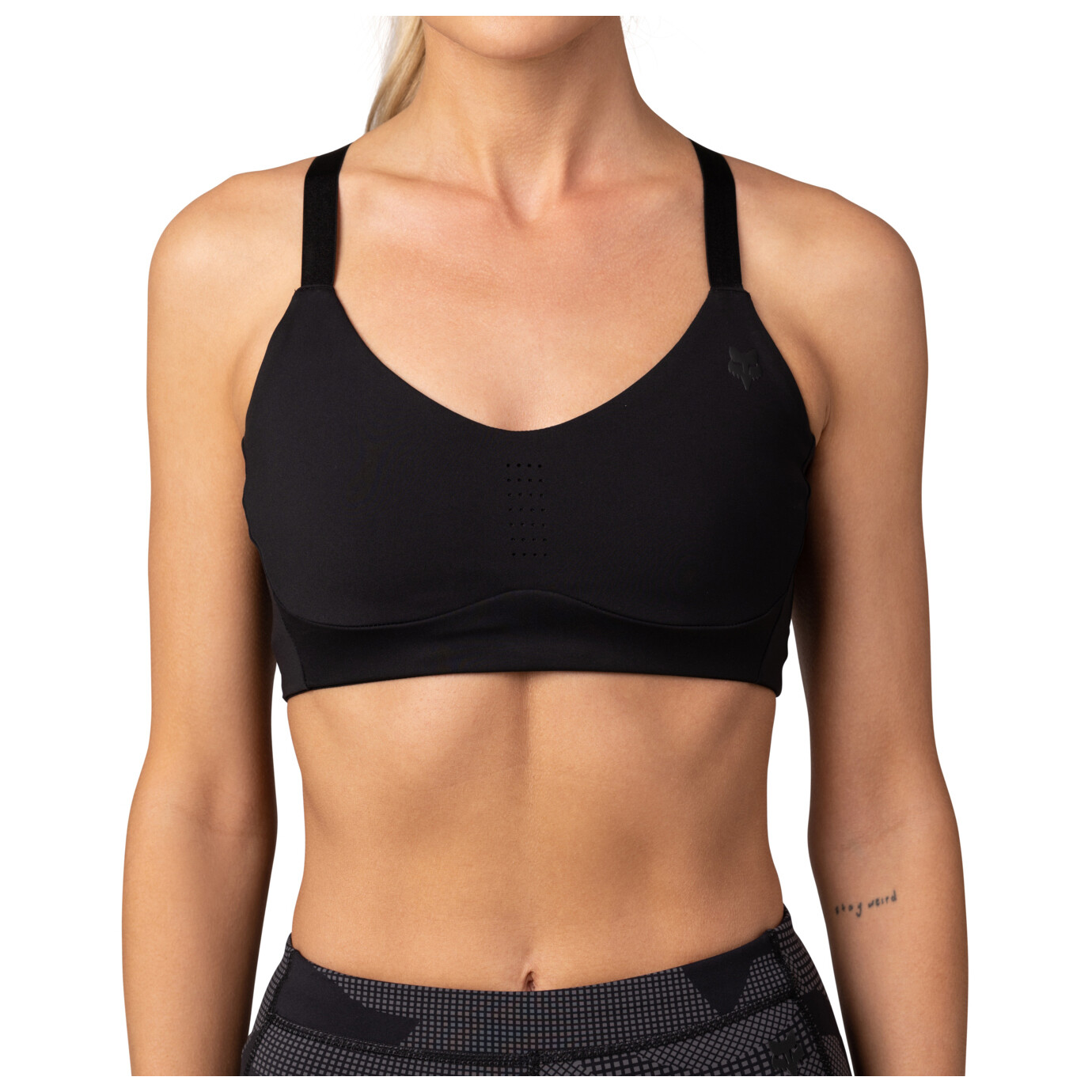 Спортивный бюстгальтер Fox Racing Women's Tecbase Bra, черный