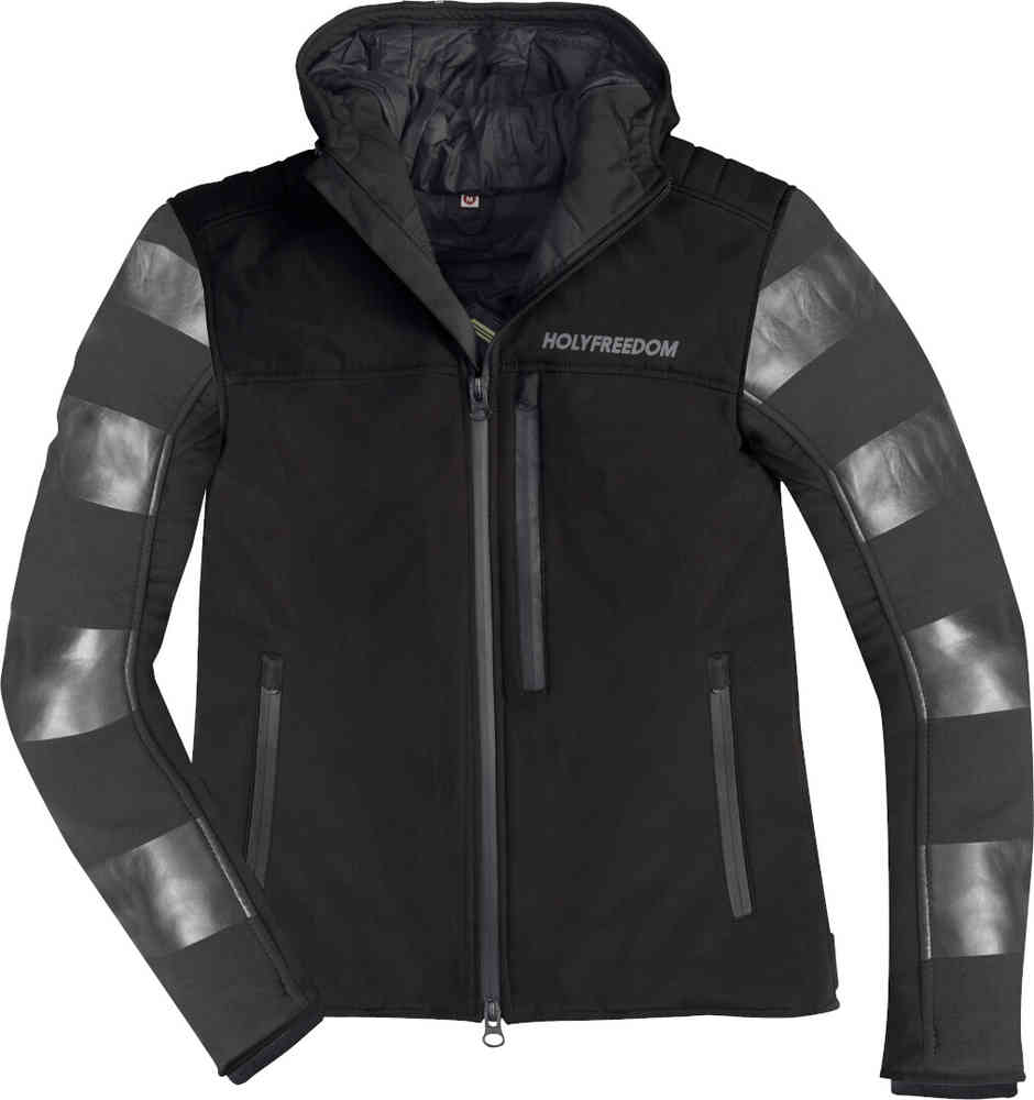 Мотоциклетная текстильная куртка Prison Softshell HolyFreedom, черный цена и фото