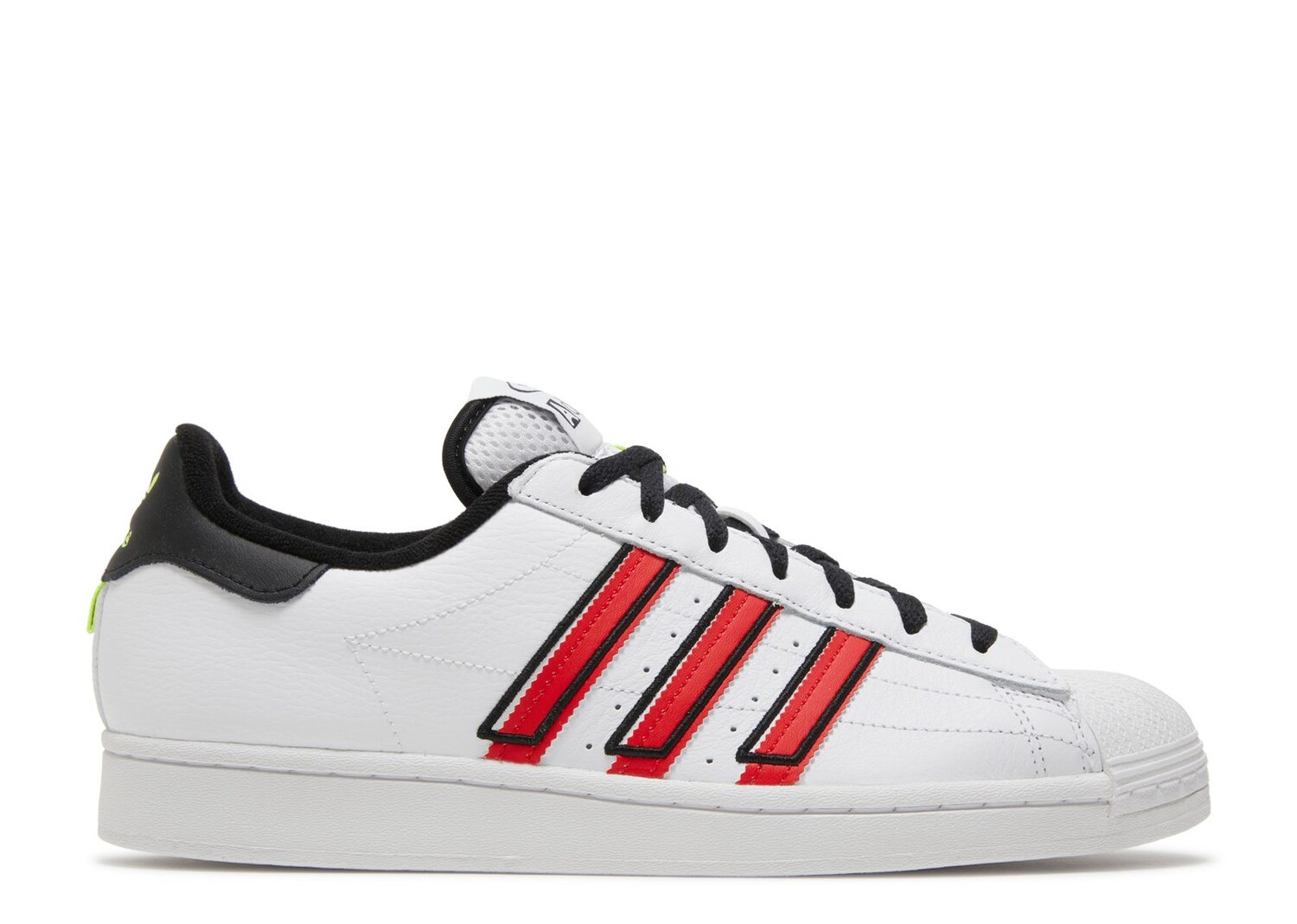 

Кроссовки adidas Superstar 'White Vivid Red', белый