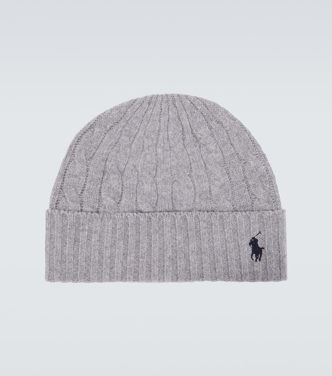 

Шапка из смесовой шерсти пони Polo Ralph Lauren, серый