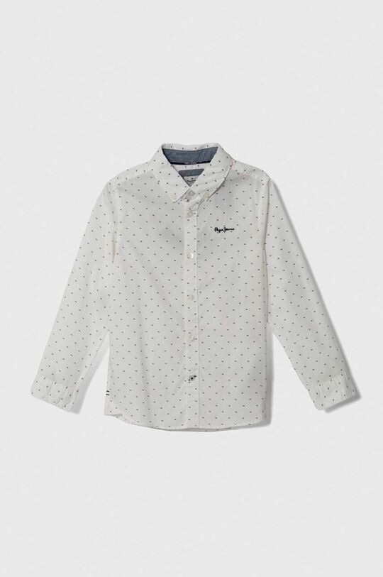 

Детская хлопковая рубашка Pepe Jeans, белый