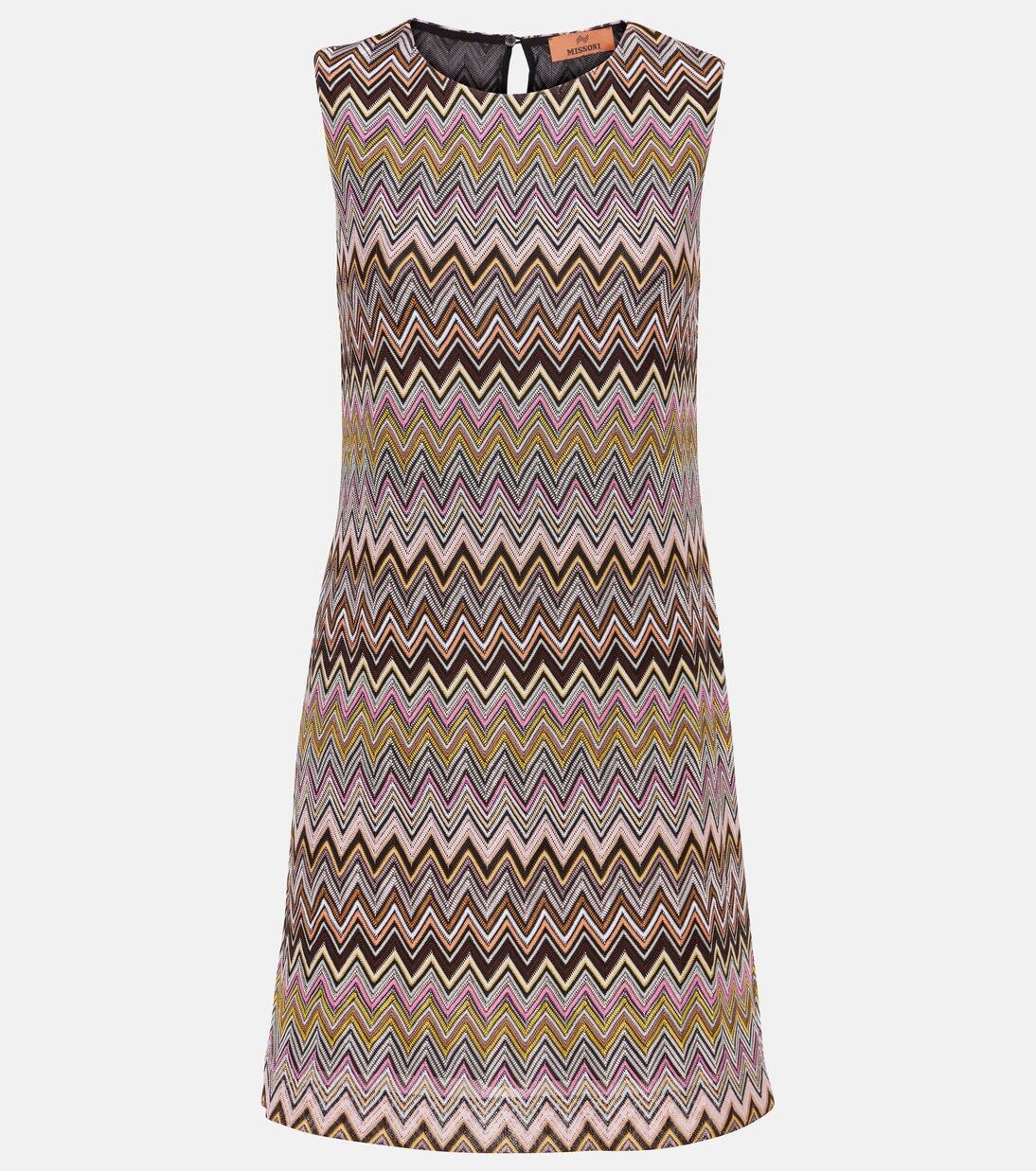

Мини-платье Zig Zag Missoni, цвет multicolor brown, yellow, pink