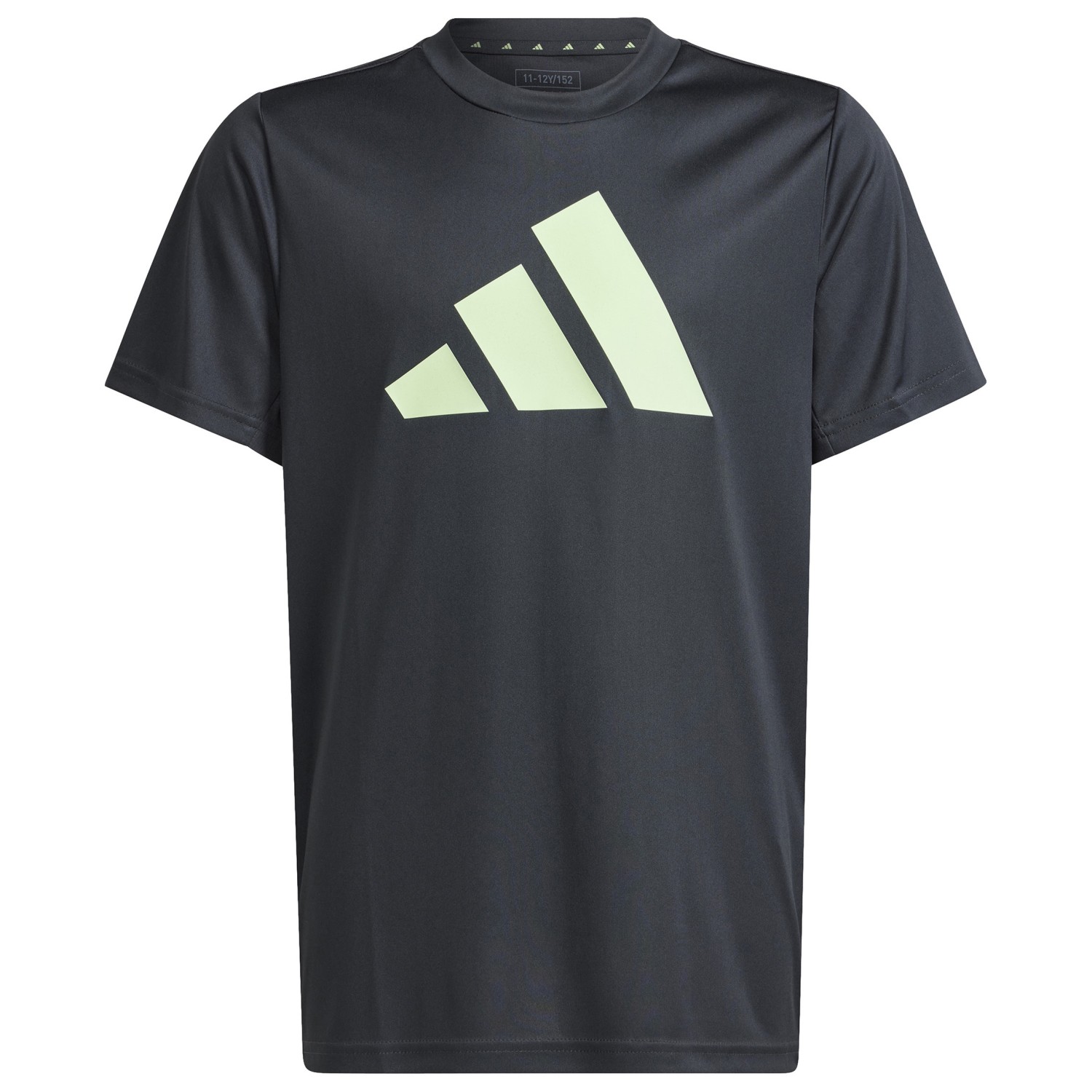 Функциональная рубашка Adidas Kid's Training Essentials Logo Tee, цвет Carbon/Semi Green Spark