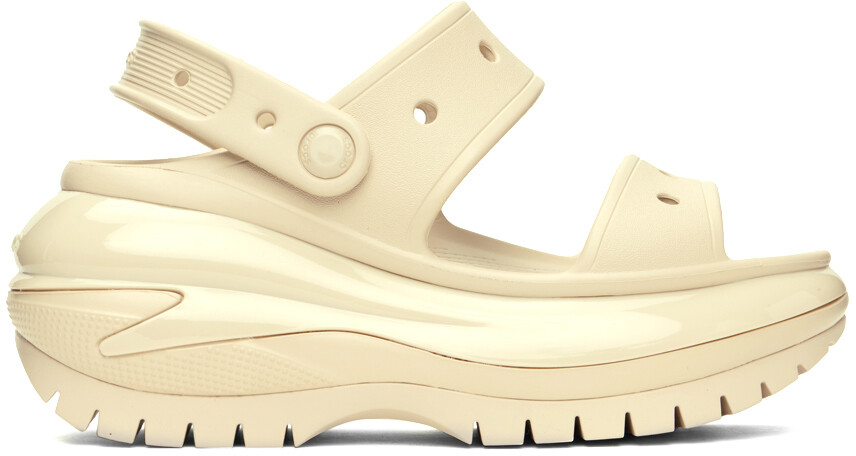 

Off-White сандалии на плоской подошве Mega Crush Crocs