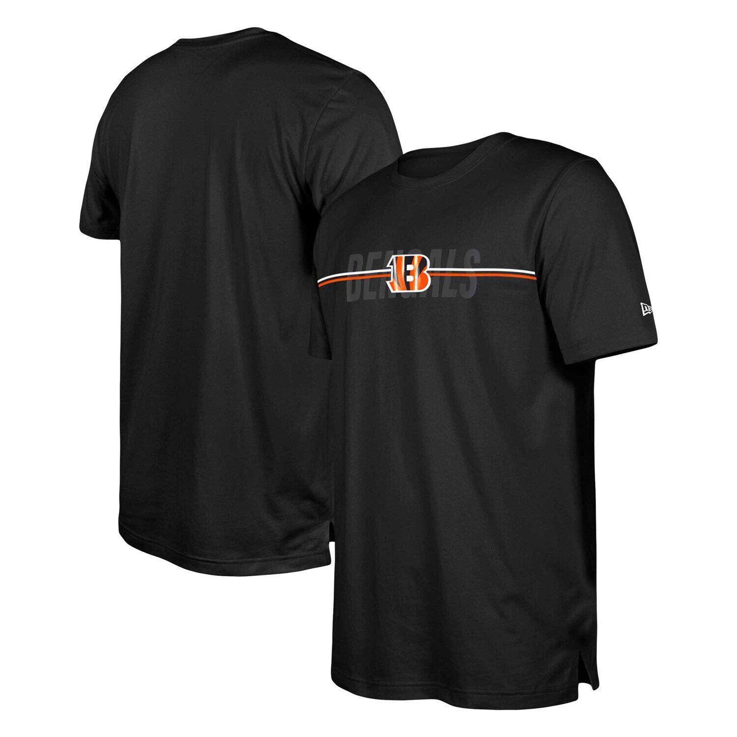 

Мужская черная футболка New Era Training Camp NFL Cincinnati Bengals 2023, Черный