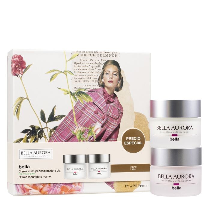

Набор косметики Pack Crema de Dia Mixta-Grasa + Crema de Noche Bella Aurora, Set 2 productos
