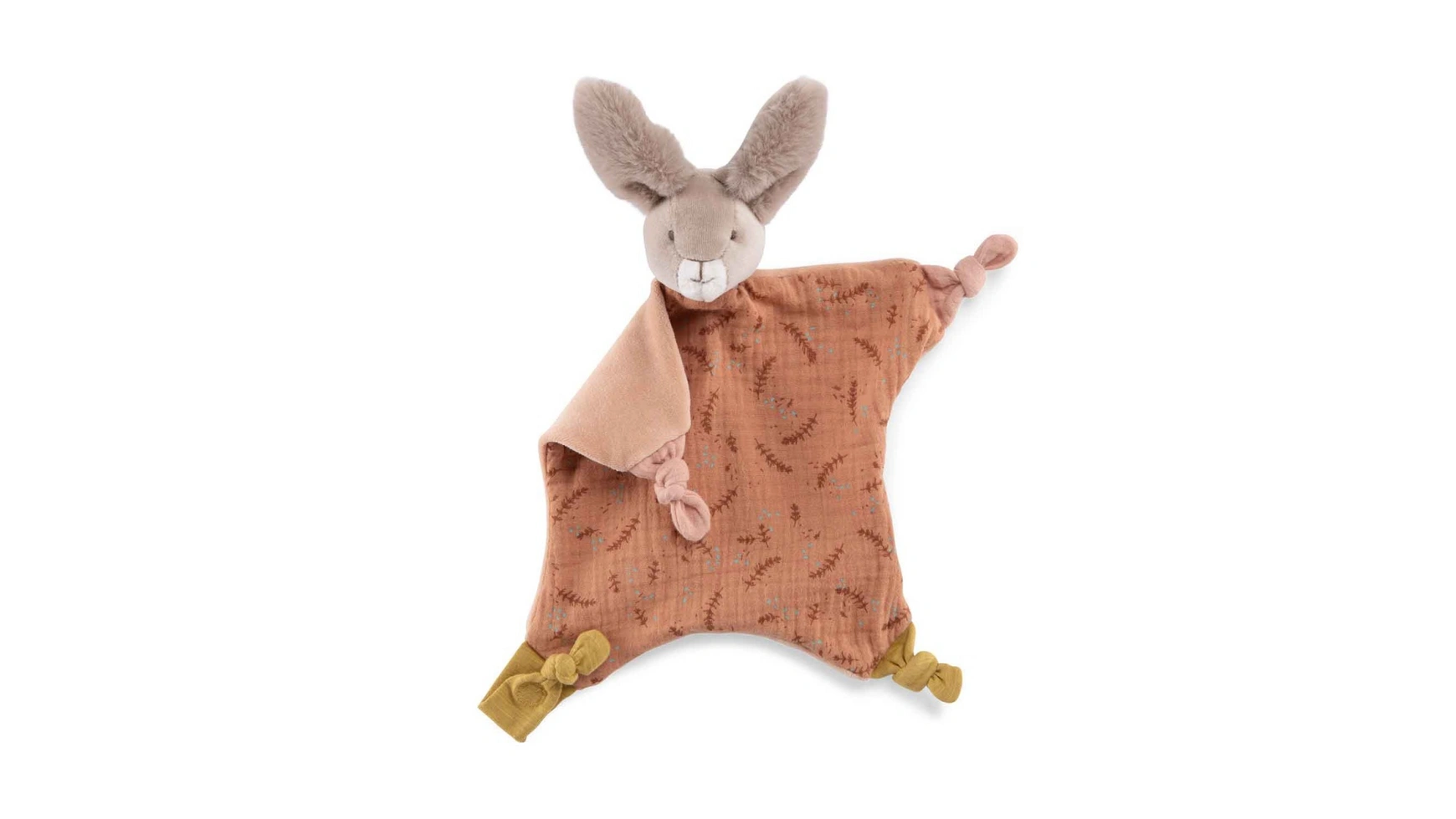 цена Комфортное одеяло Fantasy4Kids Trois Lapins красный кролик от Moulin Roty