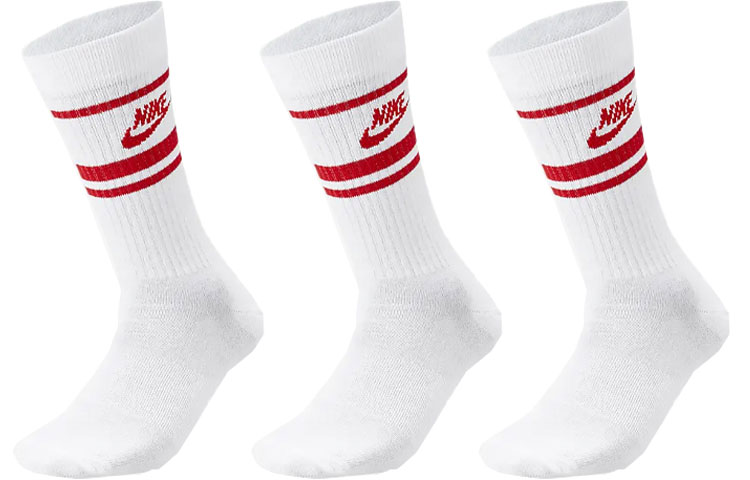 Мужские носки Nike до середины икры носки мужские спортивные двухслойные однотонные носки до середины икры из хлопка 5 пар для осени и зимы