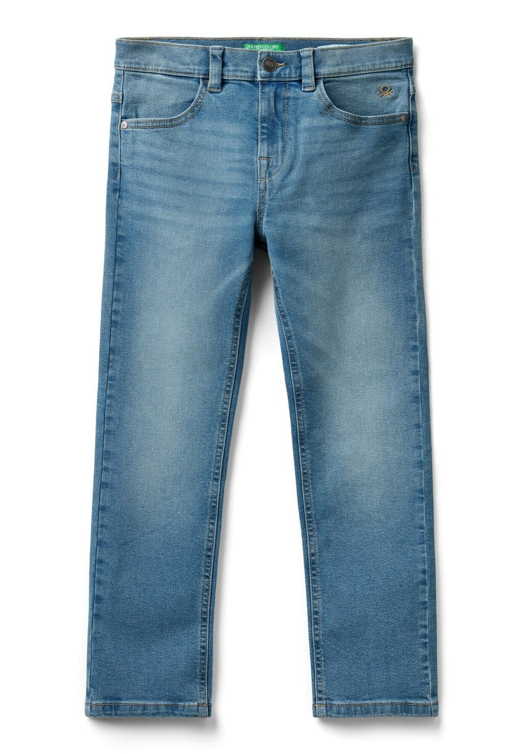 

Джинсы прямого кроя FIVE POCKETS United Colors of Benetton, синий