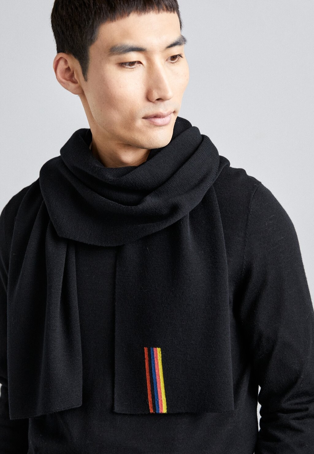 

Шарф ШАРФ ARTIST END UNISEX Paul Smith, черный