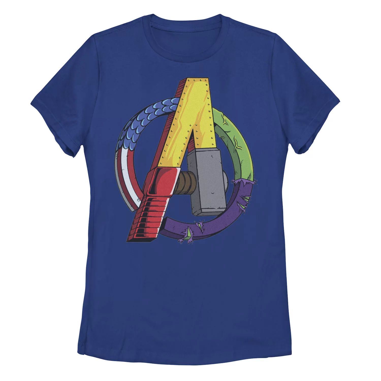 Детская футболка с графическим логотипом и логотипом Marvel Avengers Licensed Character