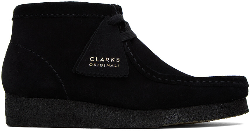 

Черные ботинки Clarks Originals Wallabee, Черный