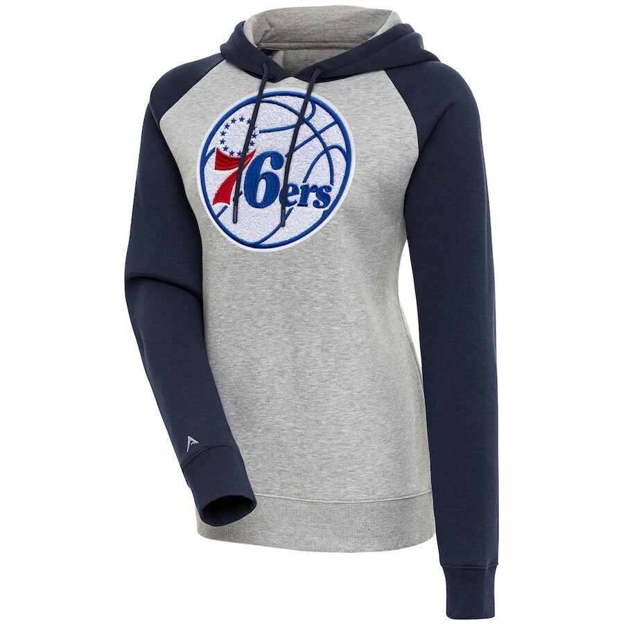 

Пуловер с капюшоном Antigua Philadelphia 76Ers, серый