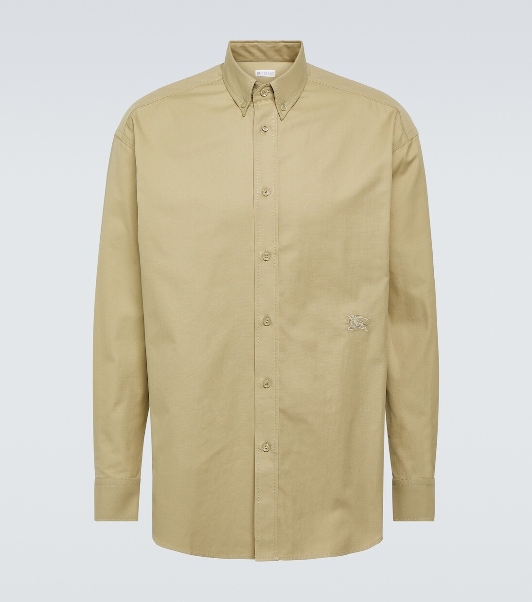 

Рубашка оксфорд из хлопка ekd Burberry, коричневый