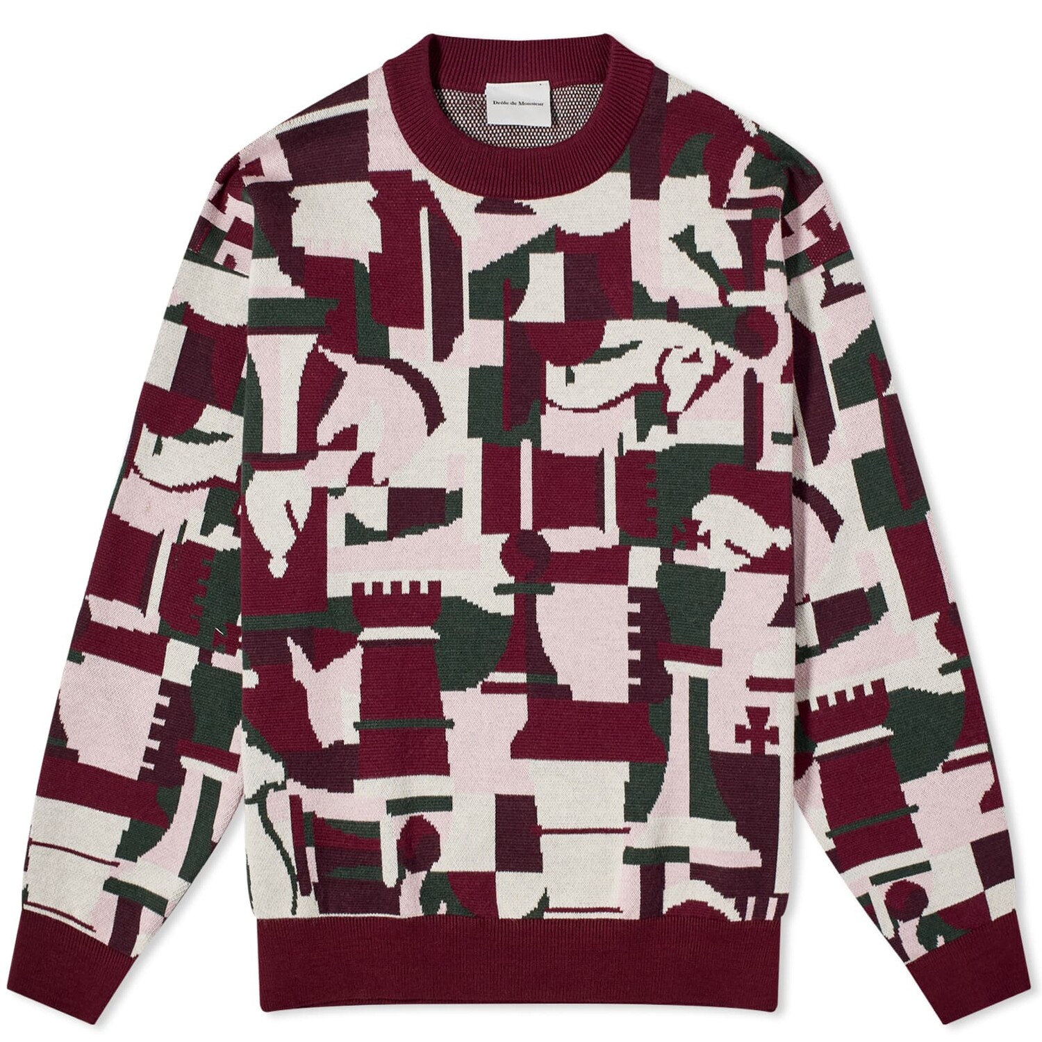 

Свитер Drôle De Monsieur Presented By End. Jacquard, розовый