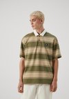 Рубашка-поло STRIPED RUGBY SHORT SLEEVE Timberland, зеленый