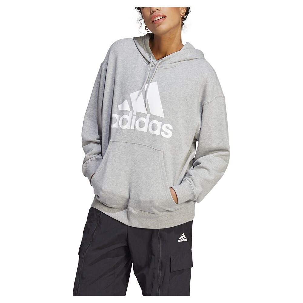 

Худи adidas Essentials Big Logo Oversized French Terry, серый