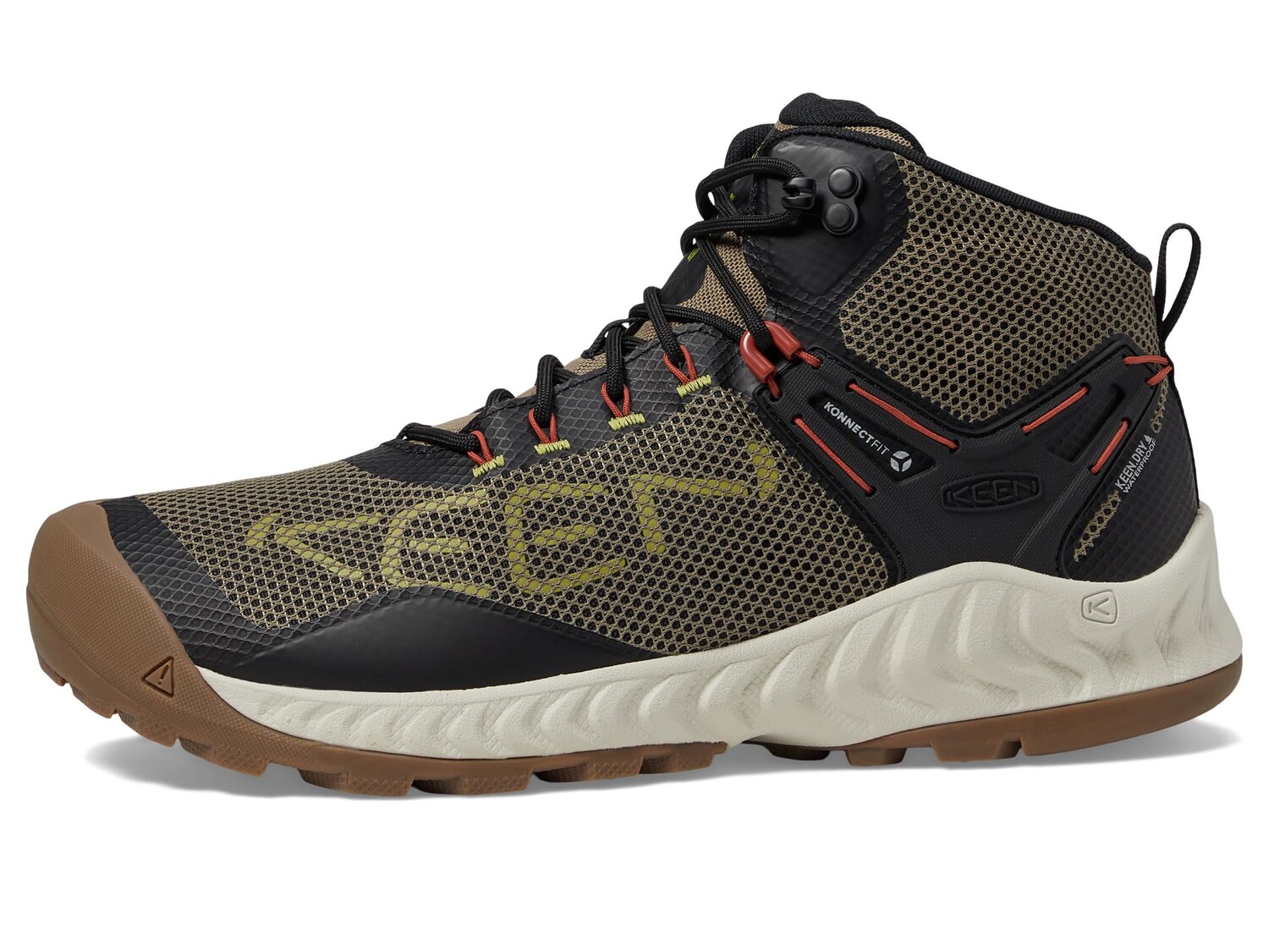 

Треккинговые ботинки Keen Nxis Evo Mid WP, зеленый/черный