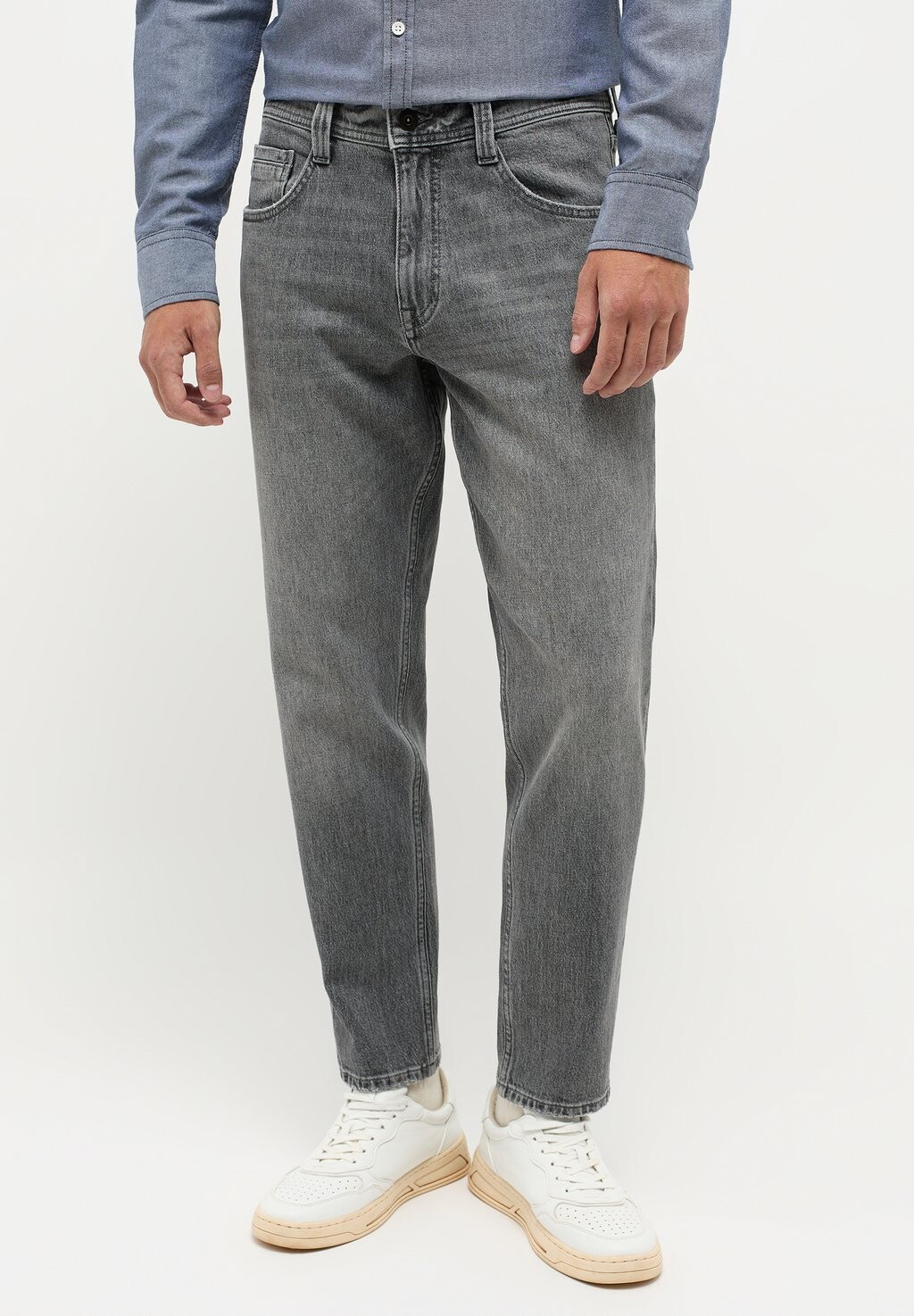 

Джинсы с прямыми штанинами STYLE DENVER CROPPED Mustang, цвет grau