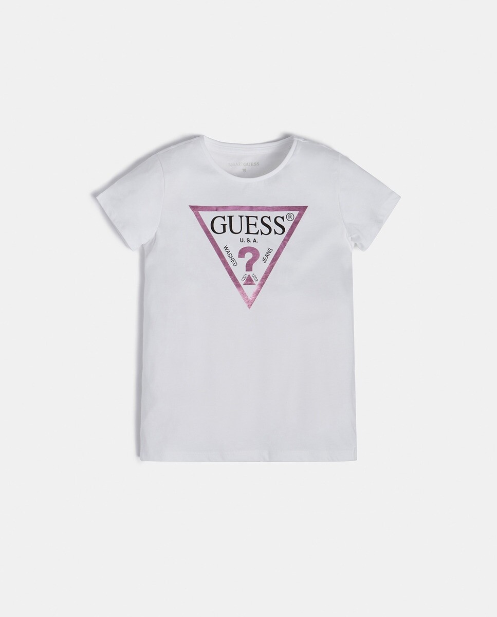 

Футболка Guess для девочки с коротким рукавом Guess, белый