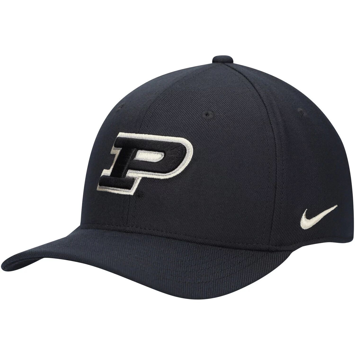 

Мужская черная кепка Nike Purdue Boilermakers Classic99 Swoosh Performance Flex