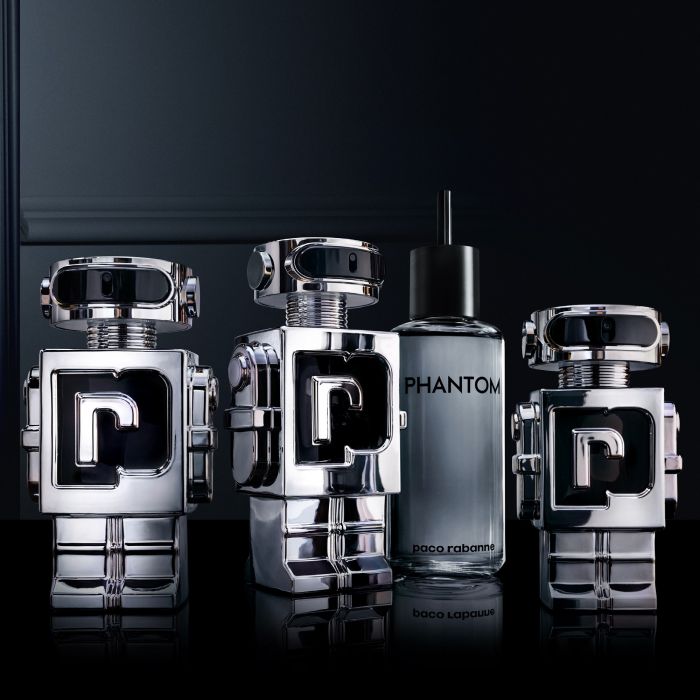 Paco rabanne platinum. Paco Rabanne робот мужские. Духи Фантом Пако Рабан. Paco Rabanne Phantom Eau de Toilette. Paco Rabanne Phantom робот.