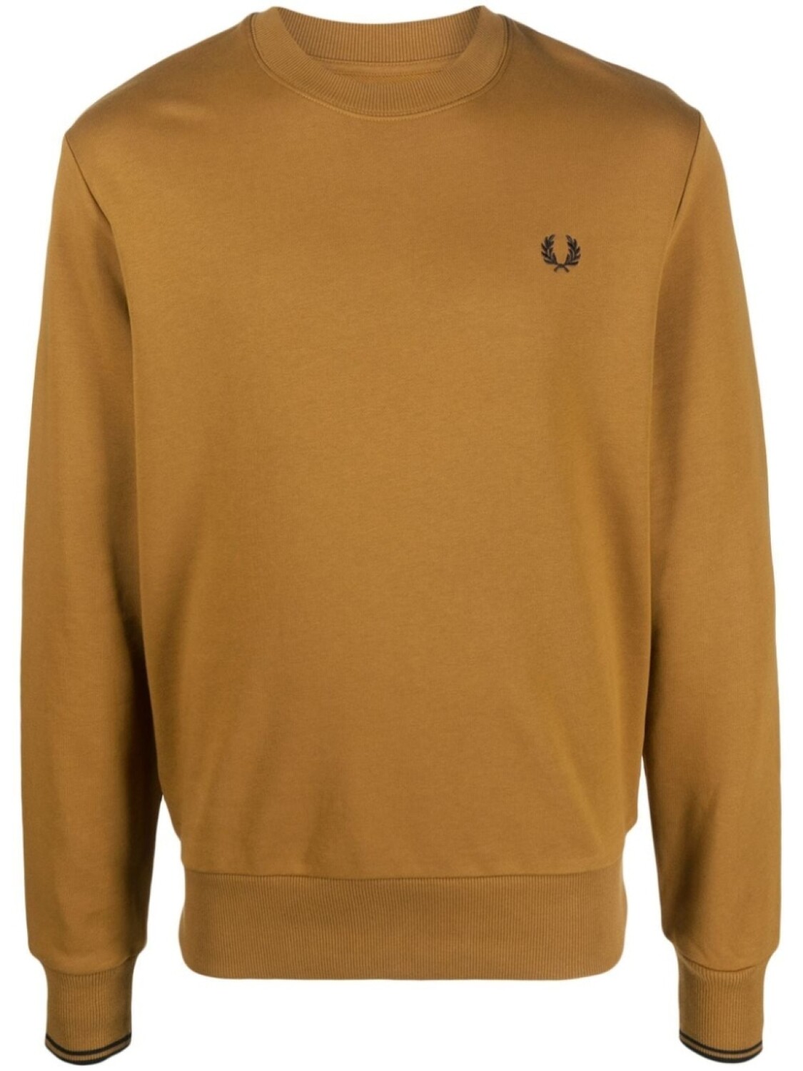 

Fred Perry logo-embroidered sweatshirt, коричневый