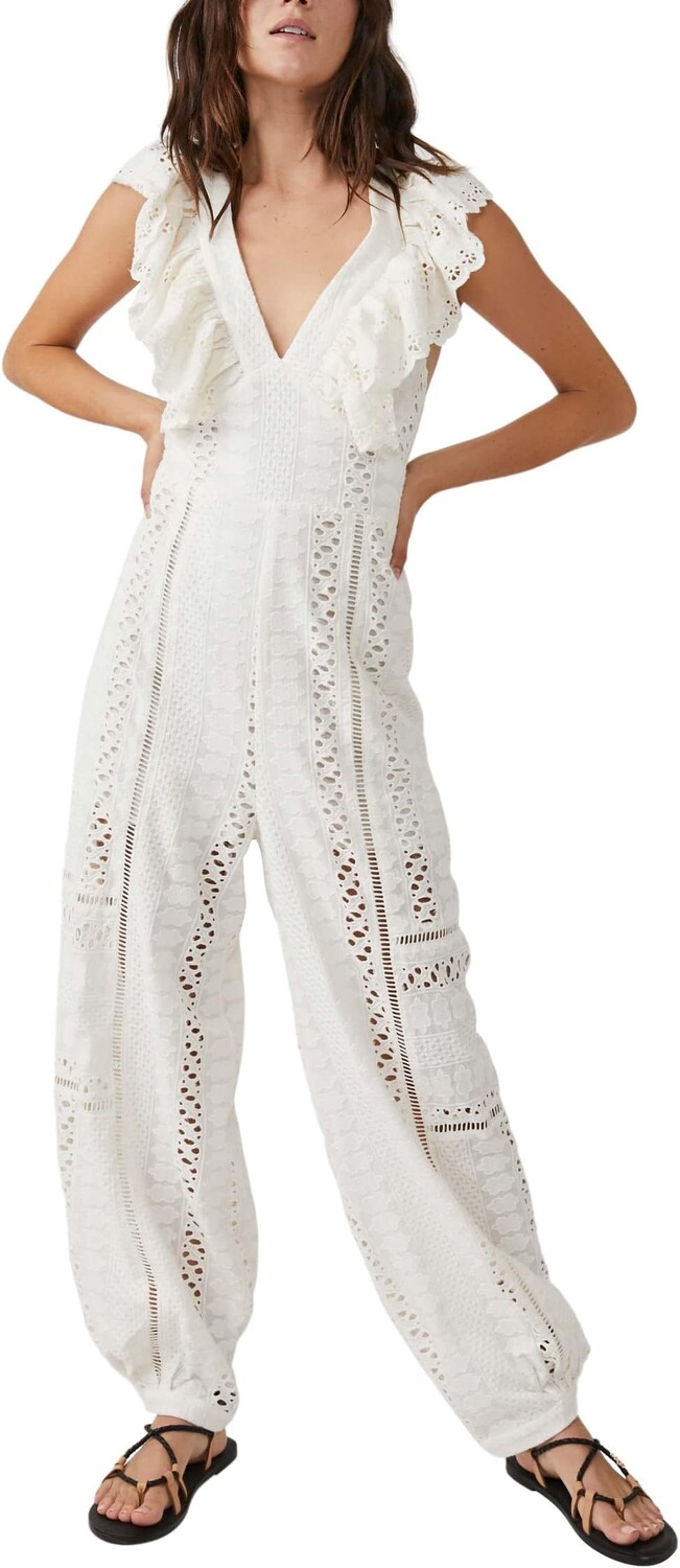 

Микайла Комбинезон Free People, слоновая кость