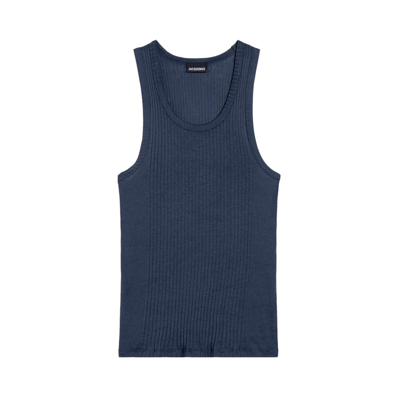 

Майка в рубчик Jacquemus, темно-синий