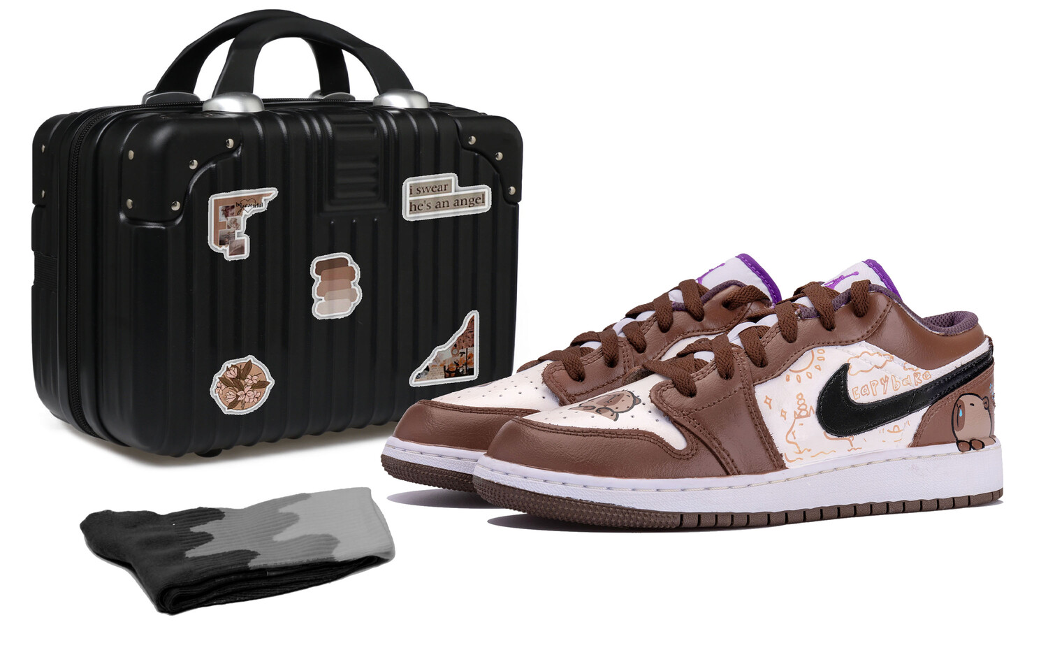 

Баскетбольные кроссовки Air 1 Vintage Men Low-top White/Brown/Black Jordan