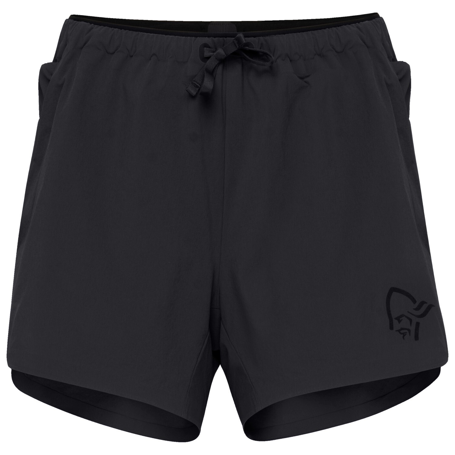 

Шорты для бега Norrøna Women's Senja Flex1 4'' Shorts, цвет Caviar