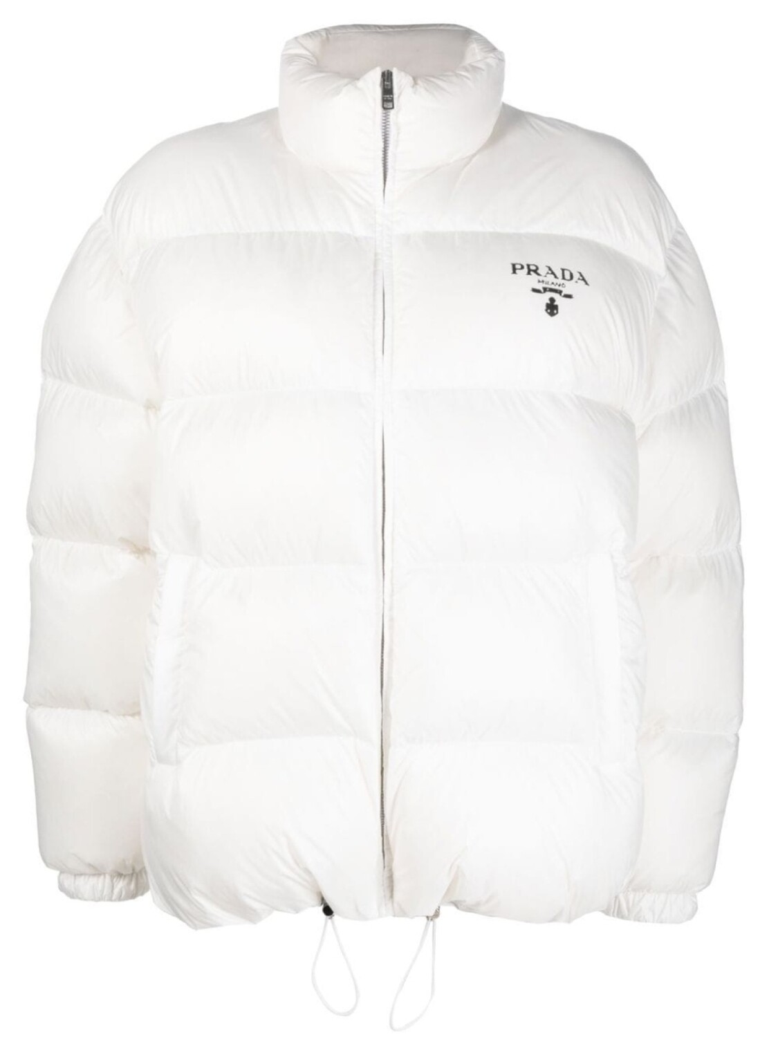 

Prada пуховик Re-Nylon, белый