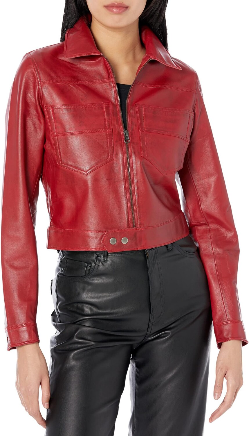 

Куртка Hayden Vintage Waxed Leather jakett NEW YORK, цвет Vintage Red