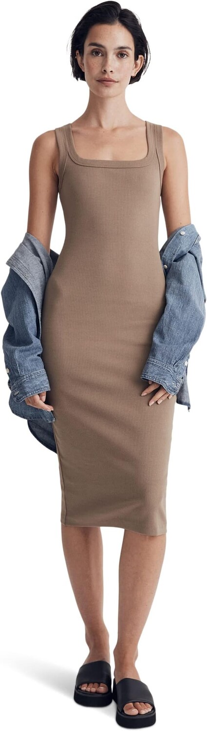 

Платье-майка Luma - Cool-Pack в рубчик Madewell, цвет Light Umber