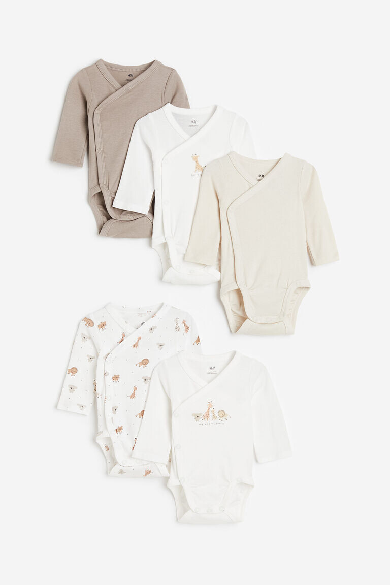 

Комплект из пяти боди H&M, белый