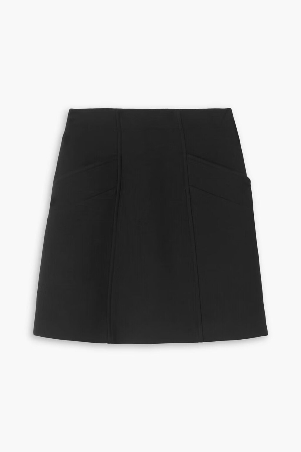 

Мини-юбка из шерсти и твила Chloé, черный